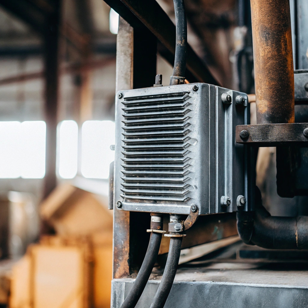 An electrical circuit diagram showing current flow through a PTC heater