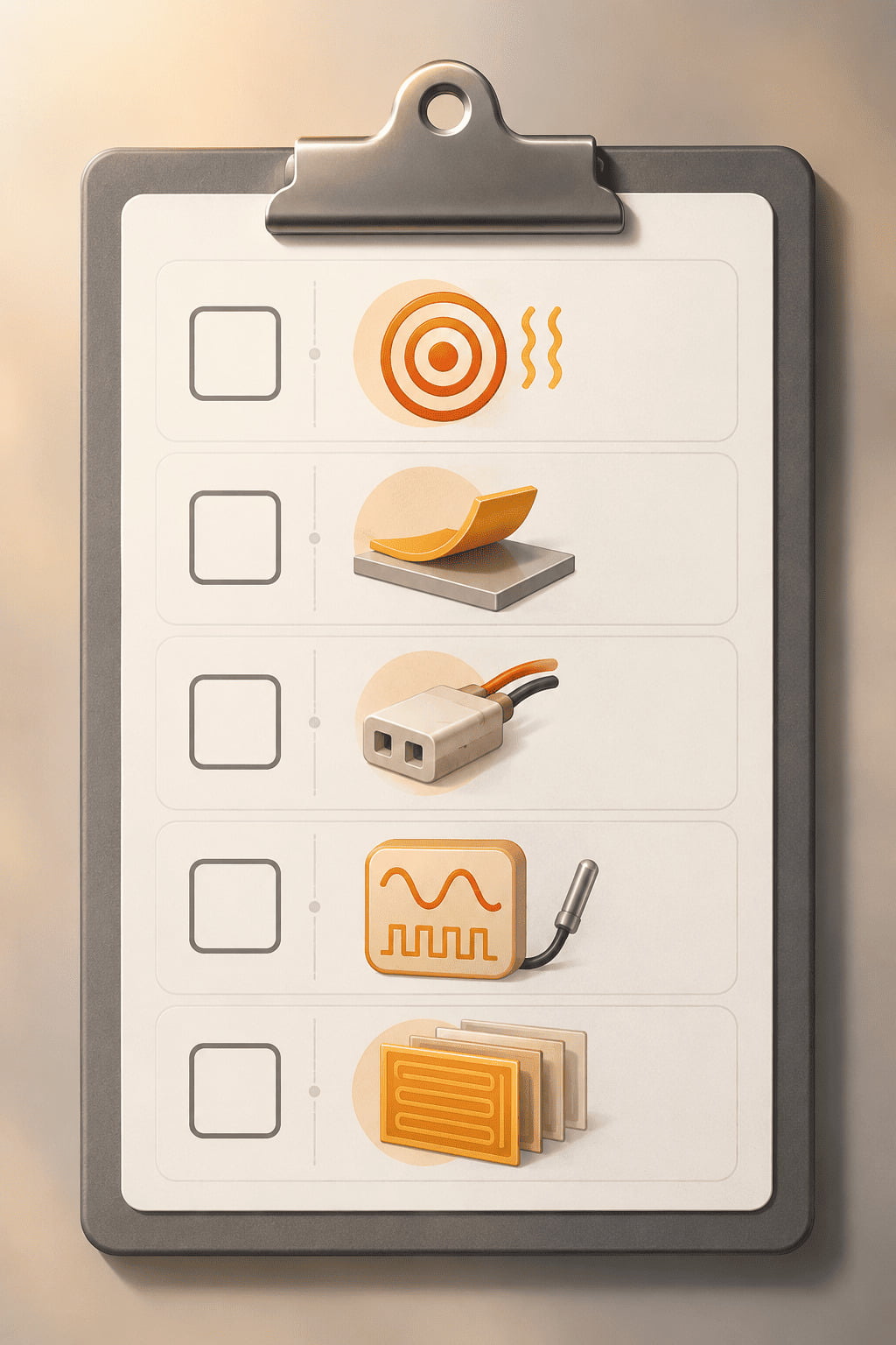 A checklist for evaluating a component, with items like 'Task Definition' and 'Reliability'.
